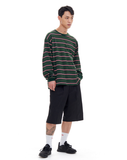 ARCHIVE BOLD (アーカイブボールド) STRIPE LONG SLEEVE (GREEN)