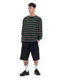 ARCHIVE BOLD (アーカイブボールド) STRIPE LONG SLEEVE (GREEN)