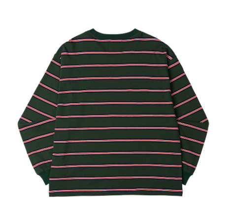 ARCHIVE BOLD (アーカイブボールド) STRIPE LONG SLEEVE (GREEN)