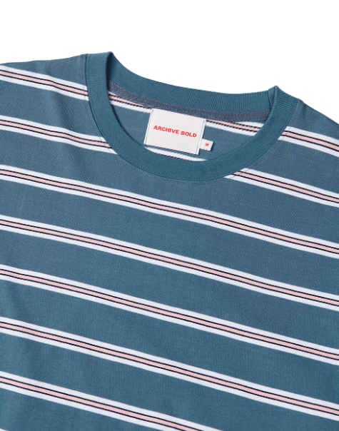 ARCHIVE BOLD (アーカイブボールド) STRIPE LONG SLEEVE (BLUE)