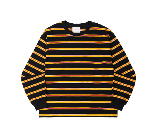 ARCHIVE BOLD (アーカイブボールド) STRIPE LONG SLEEVE (BLACK)