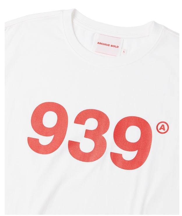 ARCHIVE BOLD (アーカイブボールド) 939 LOGO T-SHIRTS (WHITE)