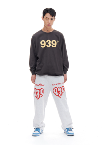 ARCHIVE BOLD (アーカイブボールド) 939 LOGO LONG SLEEVE (DARK GRAY)