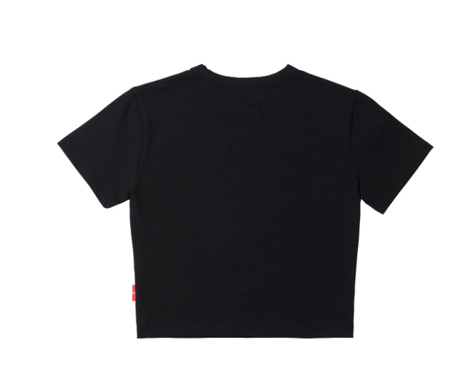 ARCHIVE BOLD (アーカイブボールド) 939 LOGO CROP TOP (BLACK/HOTFIX)