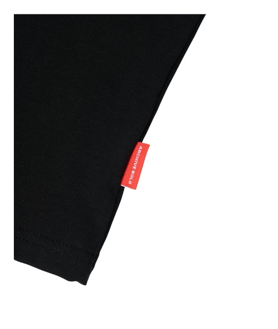 ARCHIVE BOLD (アーカイブボールド) 939 LOGO CROP TOP (BLACK/HOTFIX)