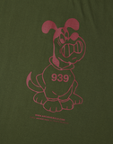 ARCHIVE BOLD (アーカイブボールド) BAD BEAGLE T-SHIRTS (KHAKI)
