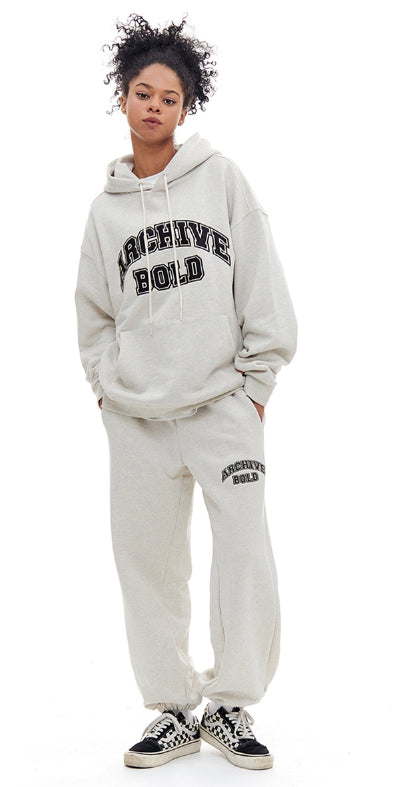 ARCHIVE BOLD (アーカイブボールド) ARCH LOGO HOOD (OATMEAL)
