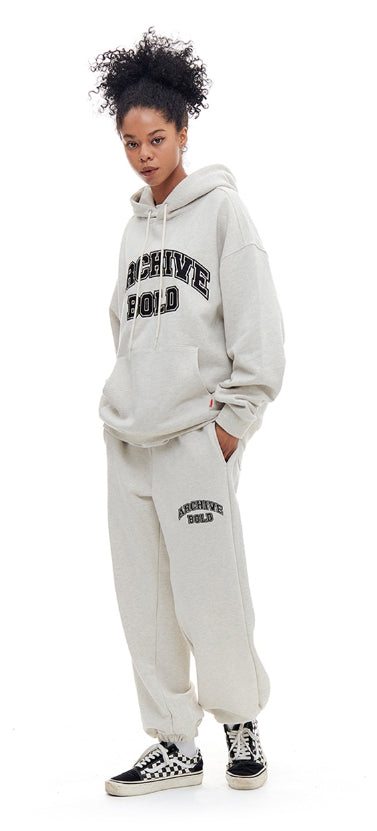 ARCHIVE BOLD (アーカイブボールド) ARCH LOGO HOOD (OATMEAL)