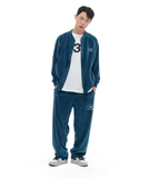 ARCHIVE BOLD (アーカイブボールド) VELOUR SWEAT PANTS (PEACOCK BLUE)