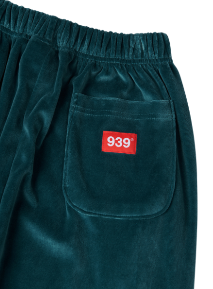 ARCHIVE BOLD (アーカイブボールド) VELOUR SWEAT PANTS (PEACOCK BLUE)