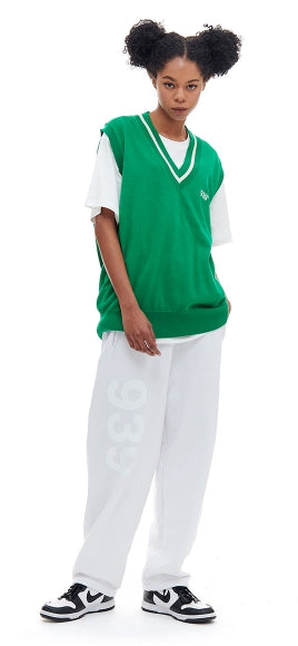 ARCHIVE BOLD (アーカイブボールド) 939 LOGO SWEAT PANTS (WHITE)