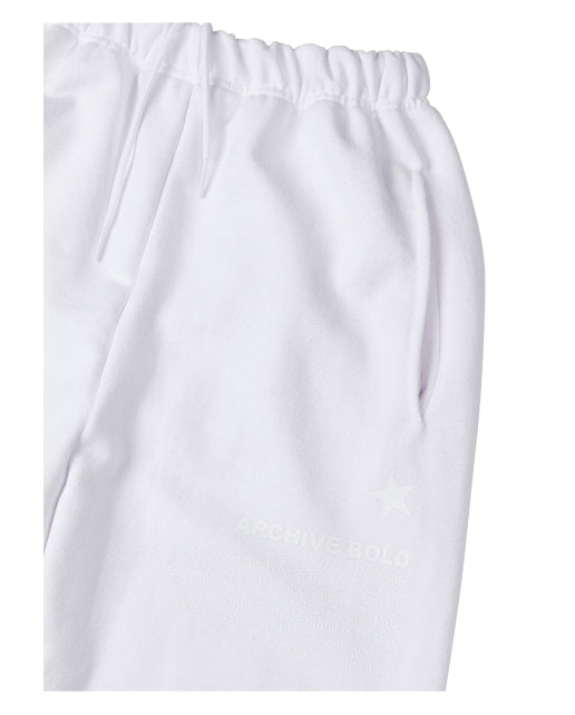 ARCHIVE BOLD (アーカイブボールド) 939 LOGO SWEAT PANTS (WHITE)