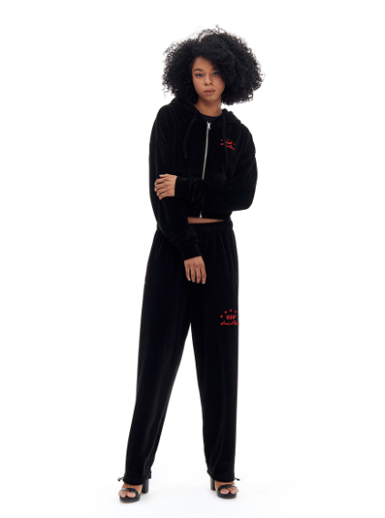 ARCHIVE BOLD (アーカイブボールド) VELOUR SWEAT PANTS (BLACK)