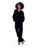 ARCHIVE BOLD (アーカイブボールド) VELOUR SWEAT PANTS (BLACK)