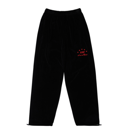 ARCHIVE BOLD (アーカイブボールド) VELOUR SWEAT PANTS (BLACK)
