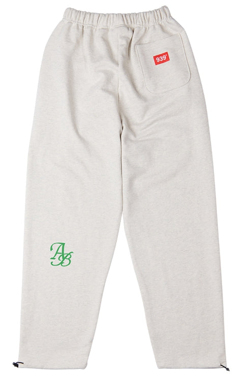 ARCHIVE BOLD (アーカイブボールド) 939 LOGO SWEAT PANTS (OATMEAL)