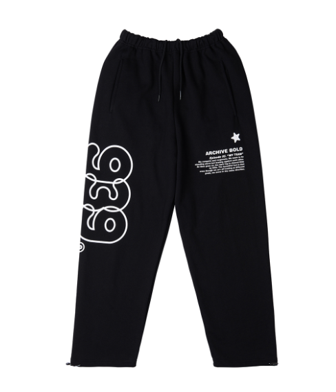 ARCHIVE BOLD (アーカイブボールド) 939 TYPE B SWEAT PANTS (BLACK)