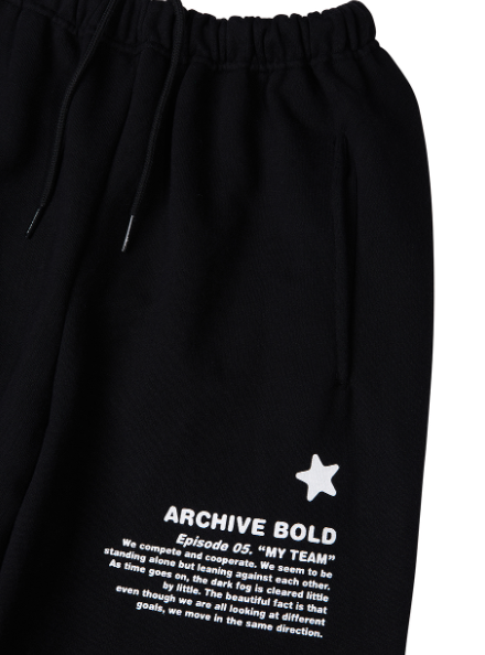 ARCHIVE BOLD (アーカイブボールド) 939 TYPE B SWEAT PANTS (BLACK)