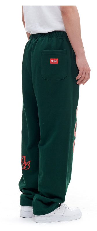 ARCHIVE BOLD (アーカイブボールド) 939 LOGO SWEAT PANTS (DEEP GREEN)