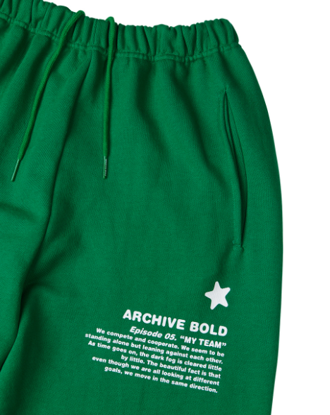 ARCHIVE BOLD (アーカイブボールド) 939 TYPE B SWEAT PANTS (GREEN)