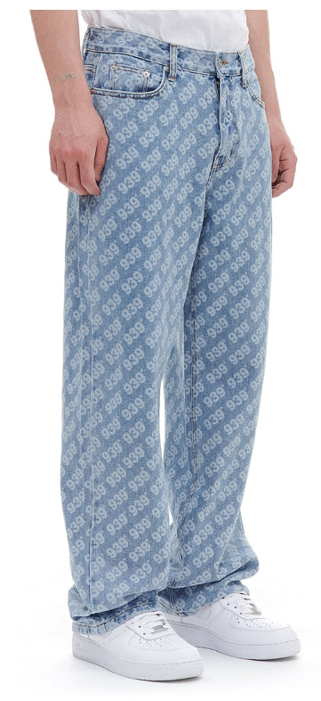 ARCHIVE BOLD (アーカイブボールド) 939 PATTERN DENIM PANTS (LIGHT BLUE)
