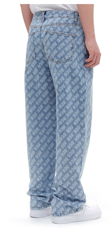 ARCHIVE BOLD (アーカイブボールド) 939 PATTERN DENIM PANTS (LIGHT BLUE)