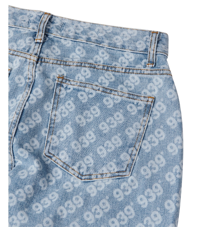 ARCHIVE BOLD (アーカイブボールド) 939 PATTERN DENIM PANTS (LIGHT BLUE)
