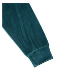 ARCHIVE BOLD (アーカイブボールド) VELOUR CROP HOOD ZIP-UP (PEACOCK BLUE)