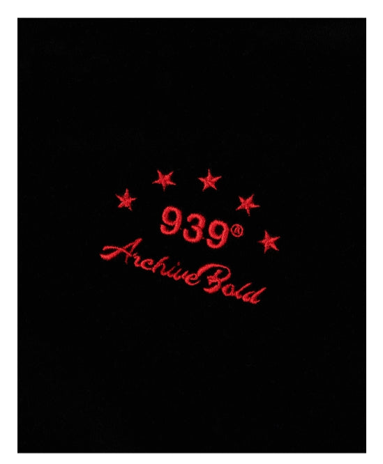 ARCHIVE BOLD (アーカイブボールド) VELOUR CROP HOOD ZIP-UP (BLACK)