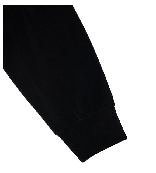 ARCHIVE BOLD (アーカイブボールド) VELOUR CROP HOOD ZIP-UP (BLACK)