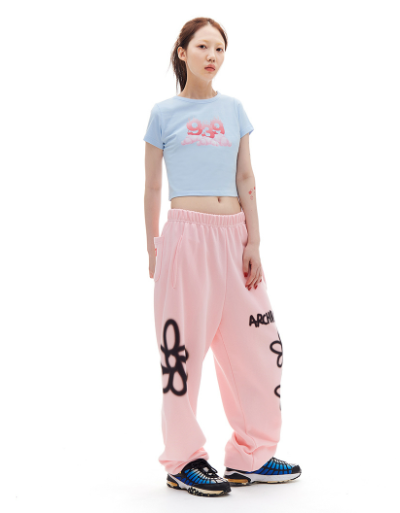 ARCHIVE BOLD (アーカイブボールド) 939 DAISY SWEAT PANTS (PINK)