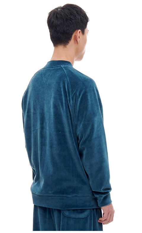 ARCHIVE BOLD (アーカイブボールド) VELOUR JACKET (PEACOCK BLUE)