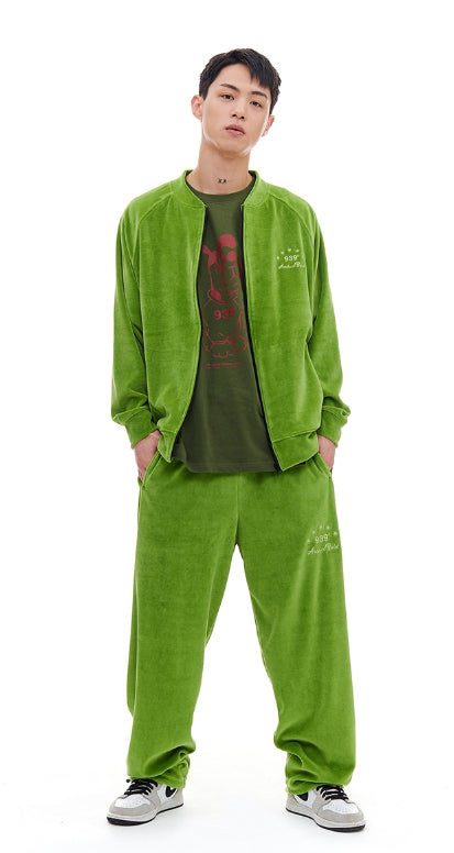 ARCHIVE BOLD (アーカイブボールド) VELOUR JACKET (GREEN)