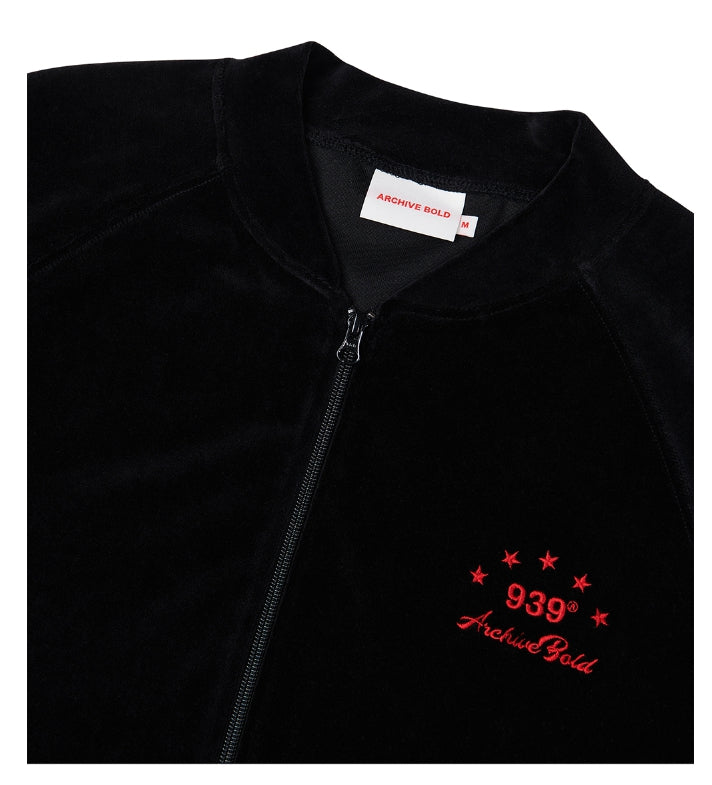 ARCHIVE BOLD (アーカイブボールド) VELOUR JACKET (BLACK)