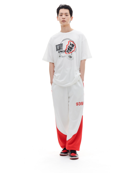 ARCHIVE BOLD (アーカイブボールド) ATHLETIC SWEAT PANTS (RED)
