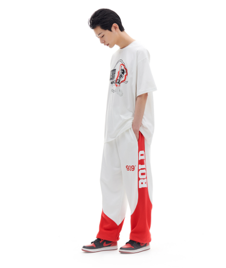 ARCHIVE BOLD (アーカイブボールド) ATHLETIC SWEAT PANTS (RED)