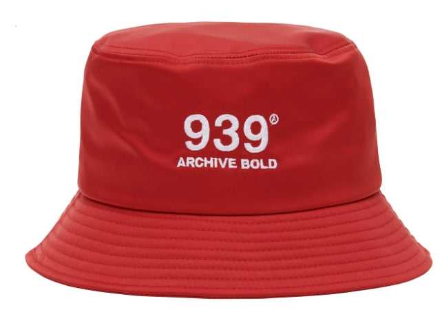 ARCHIVE BOLD (アーカイブボールド) 939 LOGO BUCKET HAT (RED)