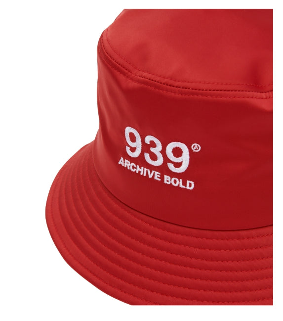 ARCHIVE BOLD (アーカイブボールド) 939 LOGO BUCKET HAT (RED)