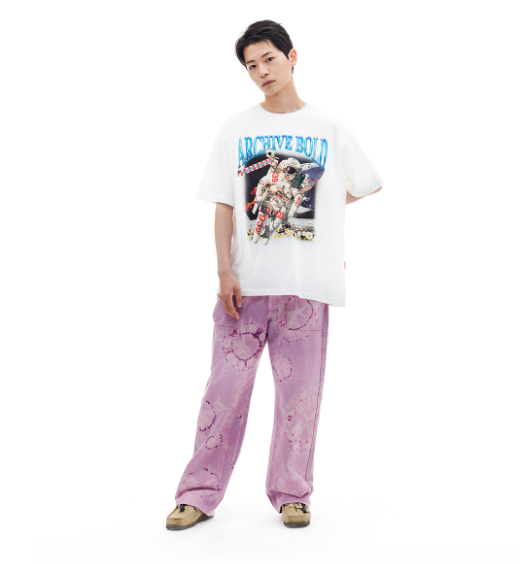 ARCHIVE BOLD (アーカイブボールド) DOUBLE KNEE DENIM PANTS (PURPLE)