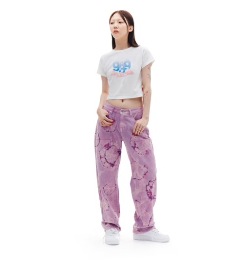 ARCHIVE BOLD (アーカイブボールド) DOUBLE KNEE DENIM PANTS (PURPLE)