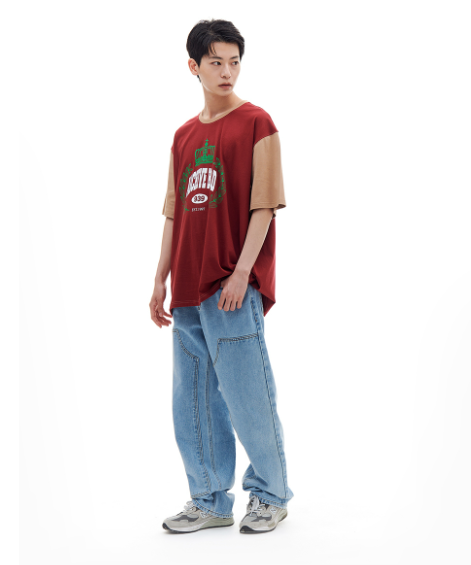 ARCHIVE BOLD (アーカイブボールド) DOUBLE KNEE DENIM PANTS (LIGHT BLUE)