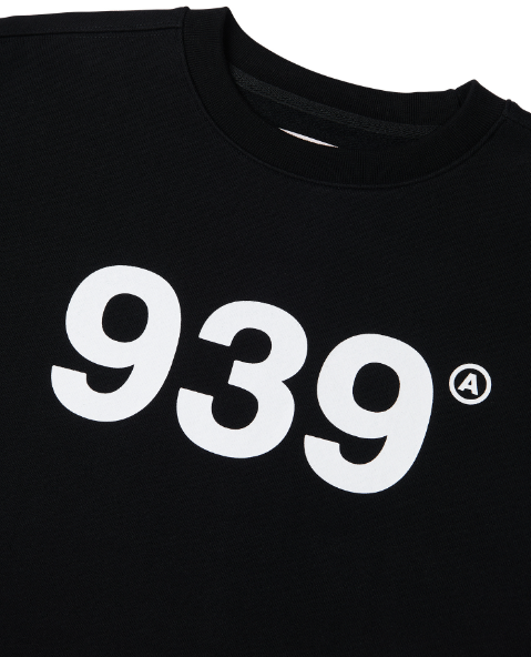 ARCHIVE BOLD (アーカイブボールド) 939 LOGO SWEAT SHIRTS (BLACK)