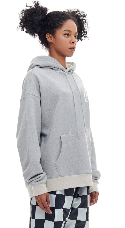 ARCHIVE BOLD (アーカイブボールド) AB EMBLEM MIX HOOD (GRAY)