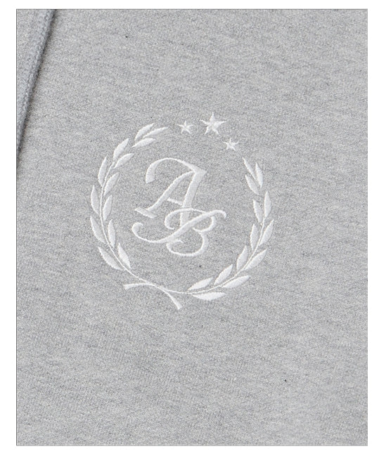 ARCHIVE BOLD (アーカイブボールド) AB EMBLEM MIX HOOD (GRAY)
