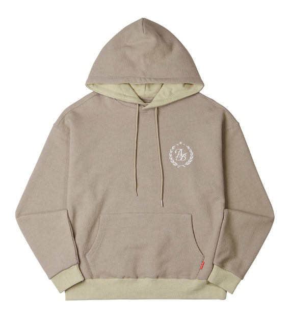 ARCHIVE BOLD (アーカイブボールド) AB EMBLEM MIX HOOD (BEIGE)