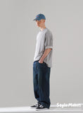パーステップ(PERSTEP) WIDE WASHED JEAN 1COLOR SMLP4461