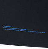 NOMANUAL(ノーマニュアル) SQR GRAPHIC LONG SLEEVE TEE - BLACK