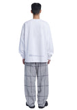 NOMANUAL(ノーマニュアル) SQR GRAPHIC LONG SLEEVE TEE - WHITE