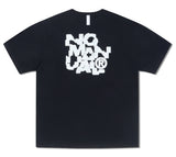 NOMANUAL(ノーマニュアル) CRACKED T-SHIRT - BLACK
