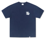NOMANUAL(ノーマニュアル) CRACKED T-SHIRT - DARK NAVY